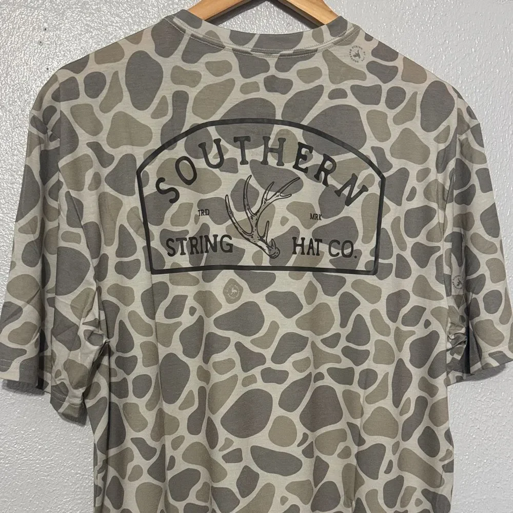 Southern String Hat Co Camo Performance Pocket Tee Short Sleeve Shirt Men’s New - Picture 7 of 10